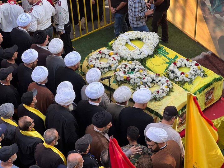 مشاهد من تشييع الشّهيدين الشقيقين حسن وحسين سليمان في بلدة البياض جنوب لبنان