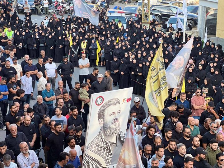 مشاهد من تشييع الشّهيدين الشقيقين حسن وحسين سليمان في بلدة البياض جنوب لبنان