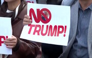 দক্ষিণ কোরিয়ায় ‘নো ট্রাম্প! নো চায়না!’ বিক্ষোভ।