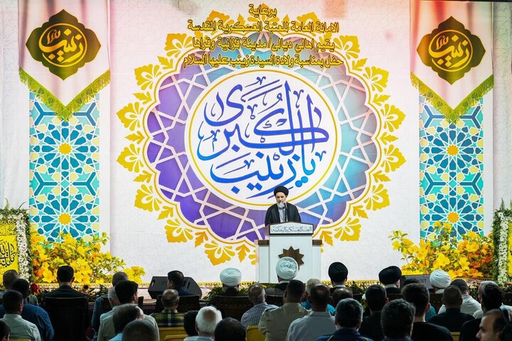 تقرير مصور/ مهرجان شعر بمناسبة ولادة السيدة زينب (ع) في حرم الإمامين العسكريين (ع)