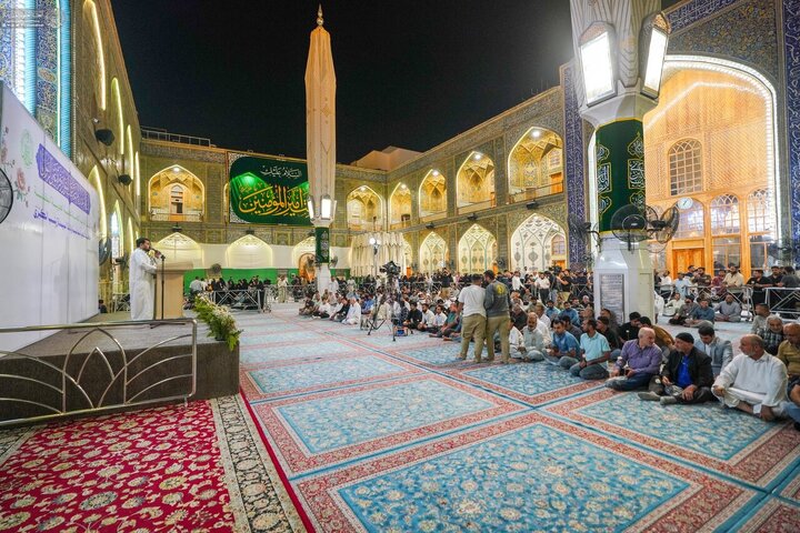 تقرير مصور/ حرم امير المؤمنين(ع) يشهد احتفالا بهيجا بمناسبة ولادة السيدة "زينب" (ع)