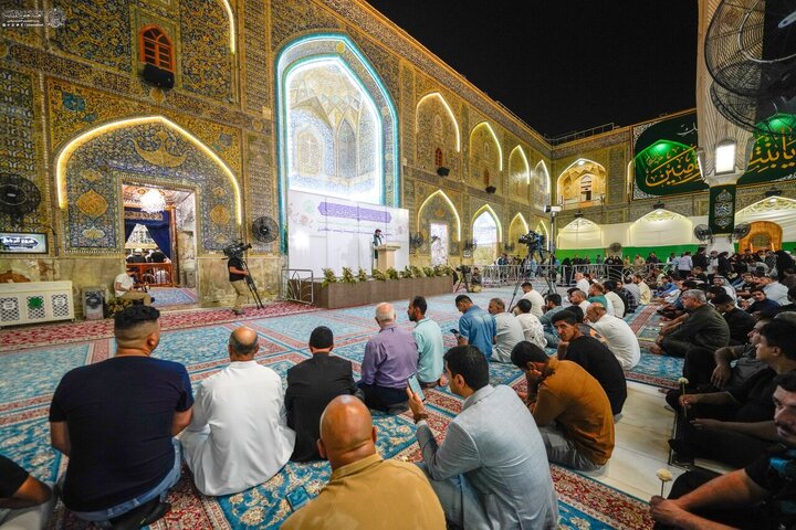 تقرير مصور/ حرم امير المؤمنين(ع) يشهد احتفالا بهيجا بمناسبة ولادة السيدة "زينب" (ع)