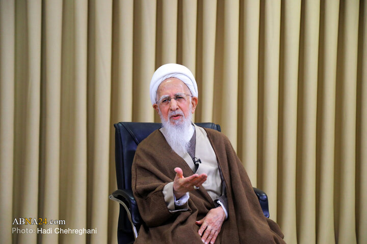 Informe fotográfico |  Encuentro del comandante del Cuerpo Mohammad Rasulullah de Teherán con el Gran Ayatolá Abdollah Javadi Amoli