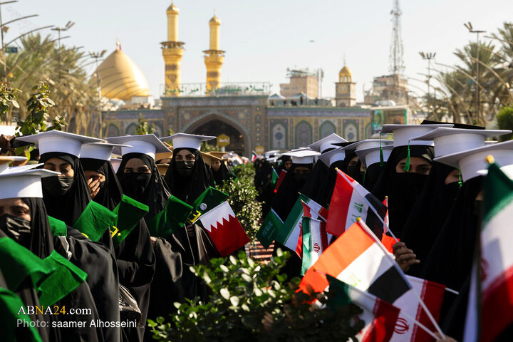 مراسم جشن فارغ التحصیلی دانشجویان کشور عراق در بین الحرمین