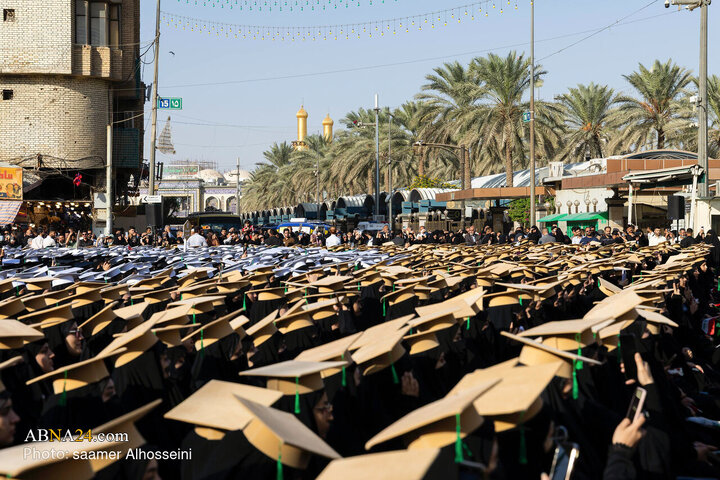 مراسم جشن فارغ التحصیلی دانشجویان کشور عراق در بین الحرمین