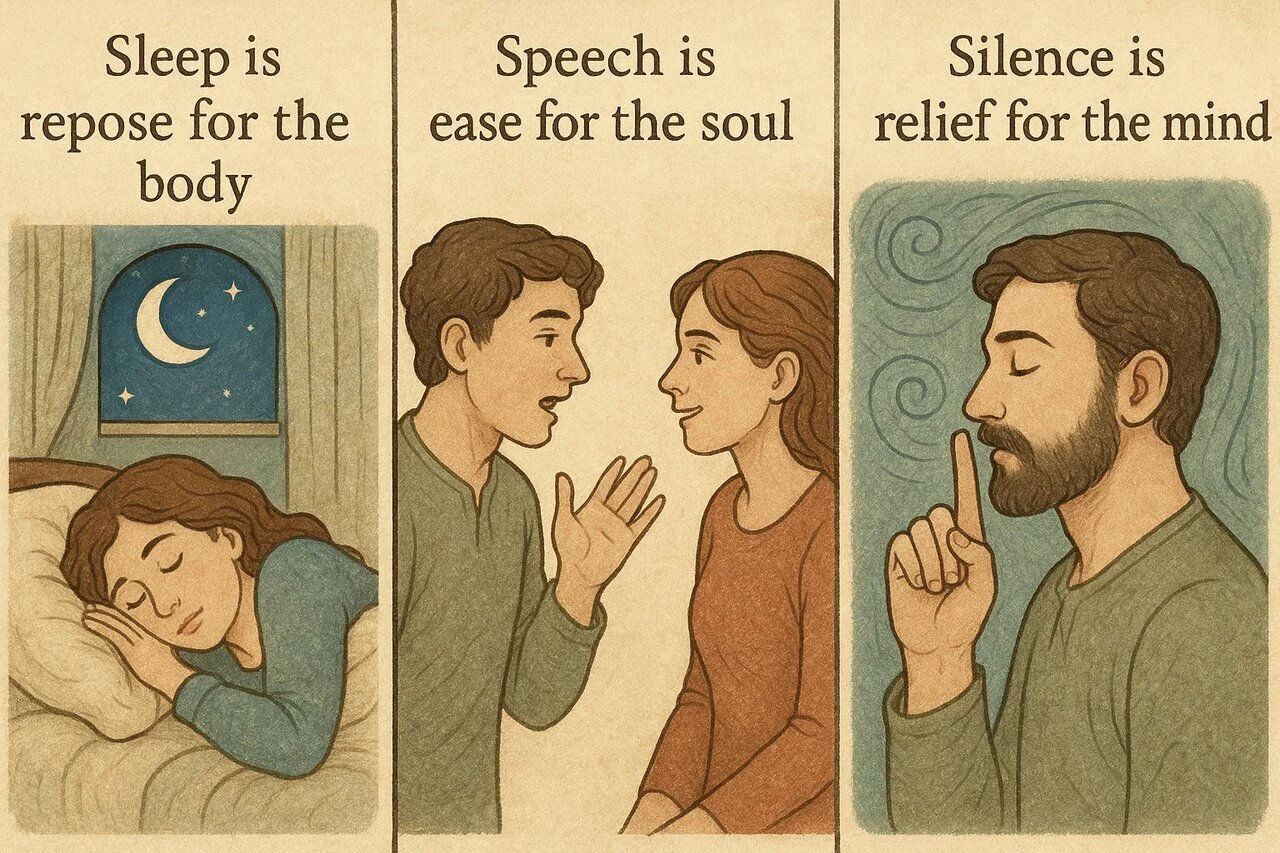 Axaftin û Bêdengî: Hunera Jiyanê ya Aram [Şirovekirina Hedîsê]