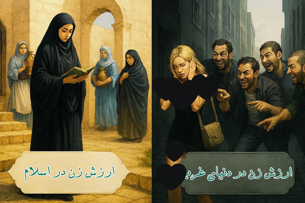 غرب، از بین‌برنده عفت زنانه