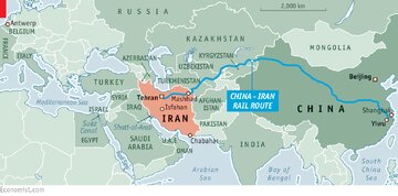 Ang Iran–China–Afghanistan railway corridor ay isang estratehikong hakbang upang palakasin ang kalakalan ng enerhiya sa lupa