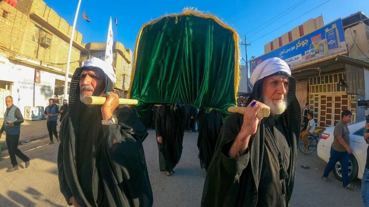 تقرير مصور/ تشييع رمزي للسيدة فاطمة الزهراء (ع) في محافظة واسط العراقية