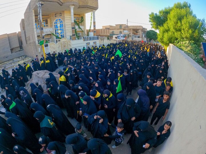تقرير مصور/ تشييع رمزي للسيدة فاطمة الزهراء (ع) في محافظة واسط العراقية