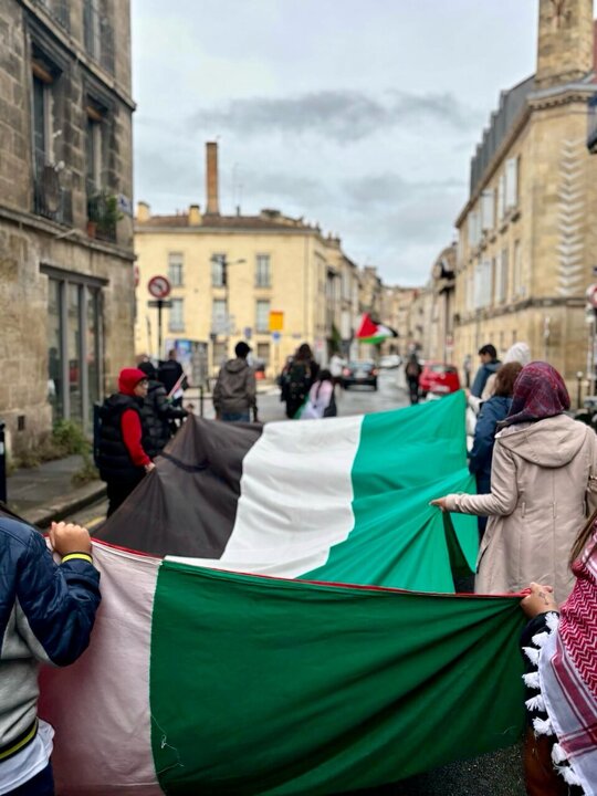 Informe fotográfico | Solidaridad con Palestina en Burdeos, Francia