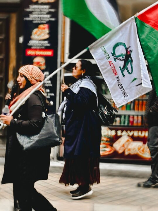 Informe fotográfico | Solidaridad con Palestina en Burdeos, Francia