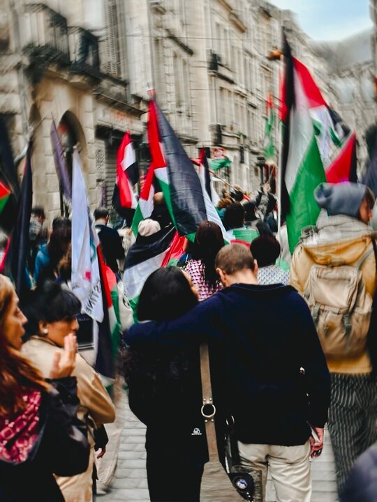 Informe fotográfico | Solidaridad con Palestina en Burdeos, Francia