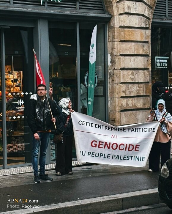 فرانس کے شہر بوردو میں اہلِ شہر کا مظاہرہ — فلسطینی مزاحمت کی حمایت، اسرائیلی جرائم کی مذمت