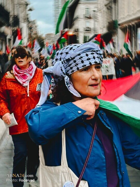 فرانس کے شہر بوردو میں اہلِ شہر کا مظاہرہ — فلسطینی مزاحمت کی حمایت، اسرائیلی جرائم کی مذمت