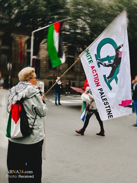 فرانس کے شہر بوردو میں اہلِ شہر کا مظاہرہ — فلسطینی مزاحمت کی حمایت، اسرائیلی جرائم کی مذمت