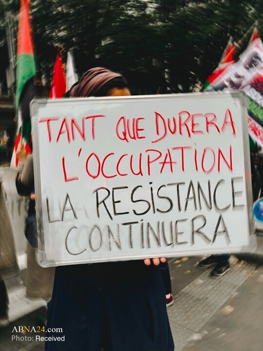 فرانس کے شہر بوردو میں اہلِ شہر کا مظاہرہ — فلسطینی مزاحمت کی حمایت، اسرائیلی جرائم کی مذمت