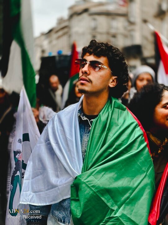 فرانس کے شہر بوردو میں اہلِ شہر کا مظاہرہ — فلسطینی مزاحمت کی حمایت، اسرائیلی جرائم کی مذمت