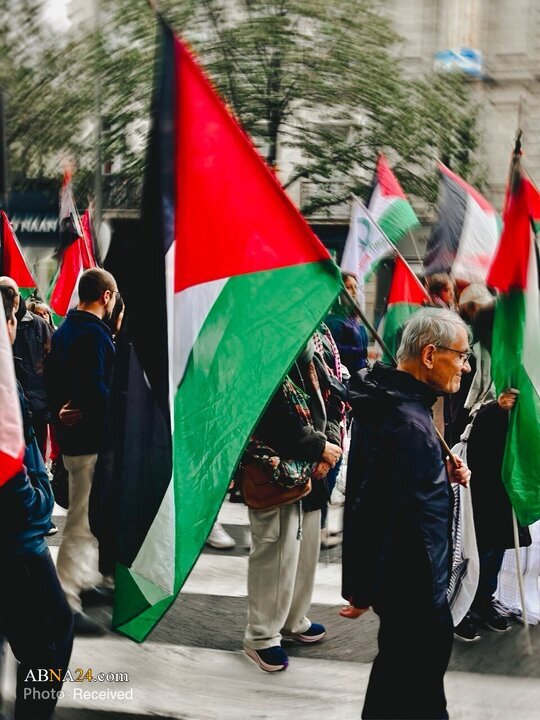 فرانس کے شہر بوردو میں اہلِ شہر کا مظاہرہ — فلسطینی مزاحمت کی حمایت، اسرائیلی جرائم کی مذمت