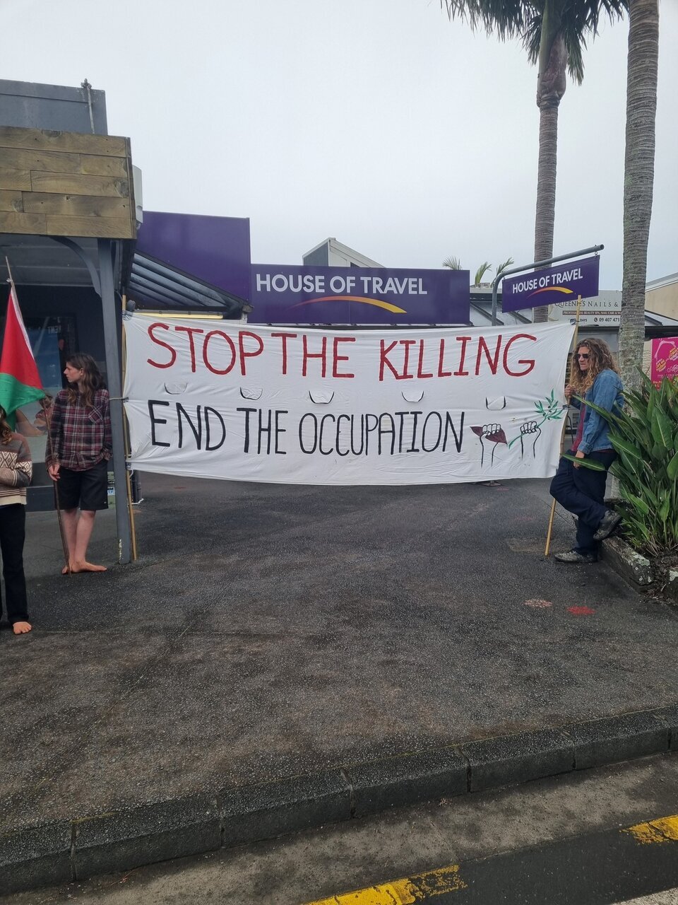 گردهمایی مردم نیوزیلند در حمایت از فلسطین + تصاویر