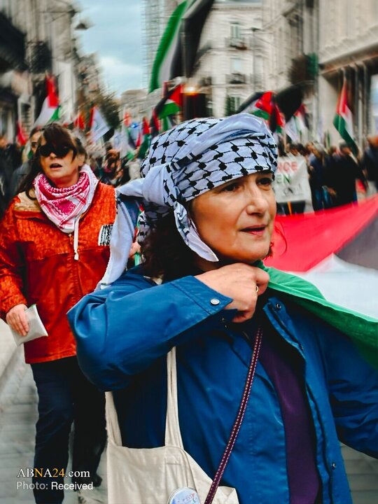 新闻图片 | 法国波尔多市民支持抵抗运动并谴责犹太复国主义政权的罪行