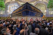 تصویری رپورٹ || حرمِ مطہر امیرالمؤمنین(ع) حضرت فاطمہ زہرا(س) کی شہادت پر غم و سوگ کے رنگ میں ڈھل گیا