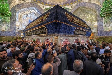 تصویری رپورٹ || حرمِ مطہر امیرالمؤمنین(ع) حضرت فاطمہ زہرا(س) کی شہادت پر غم و سوگ کے رنگ میں ڈھل گیا