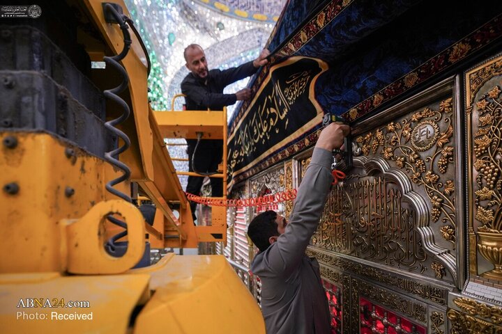 حرم امیرالمؤمنین در سوگ سالگرد شهادت حضرت فاطمه زهرا