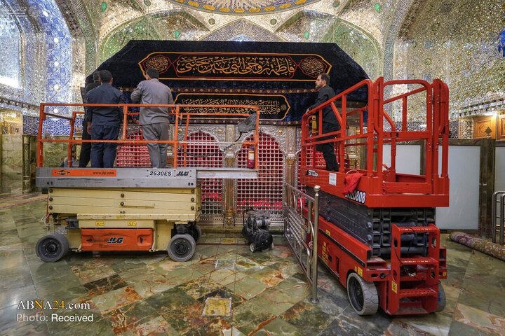 حرم امیرالمؤمنین در سوگ سالگرد شهادت حضرت فاطمه زهرا