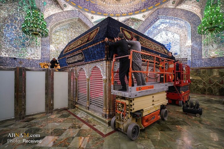 حرم امیرالمؤمنین در سوگ سالگرد شهادت حضرت فاطمه زهرا