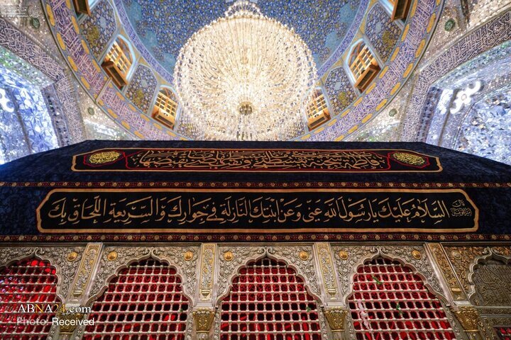 حرمِ مطہر امیرالمؤمنین(ع) حضرت فاطمہ زہرا(س) کی شہادت پر غم و سوگ کے رنگ میں ڈھل گیا