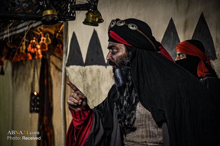 اجرای تئاتر شهادت حضرت فاطمه زهرا در سوق الشیوخ، ذی قار، عراق