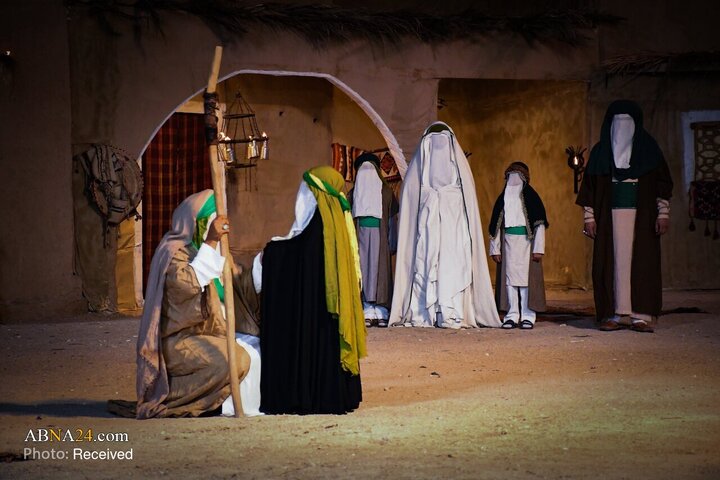 اجرای تئاتر شهادت حضرت فاطمه زهرا در سوق الشیوخ، ذی قار، عراق