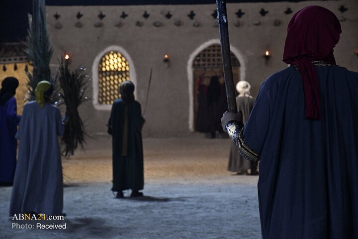 اجرای تئاتر شهادت حضرت فاطمه زهرا در سوق الشیوخ، ذی قار، عراق