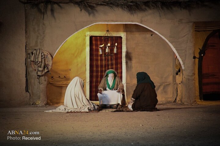 اجرای تئاتر شهادت حضرت فاطمه زهرا در سوق الشیوخ، ذی قار، عراق