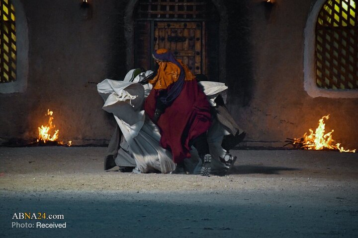 اجرای تئاتر شهادت حضرت فاطمه زهرا در سوق الشیوخ، ذی قار، عراق