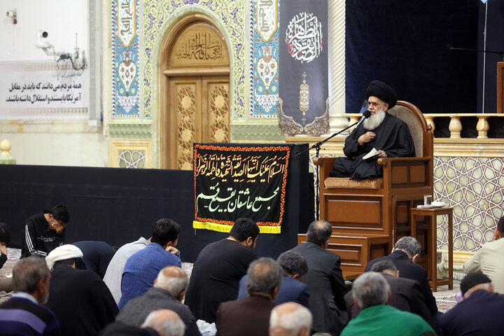 Photos: Hazrat Zahra mourning ceremony held at Fatima Masoumeh holy shrine on Tuesday