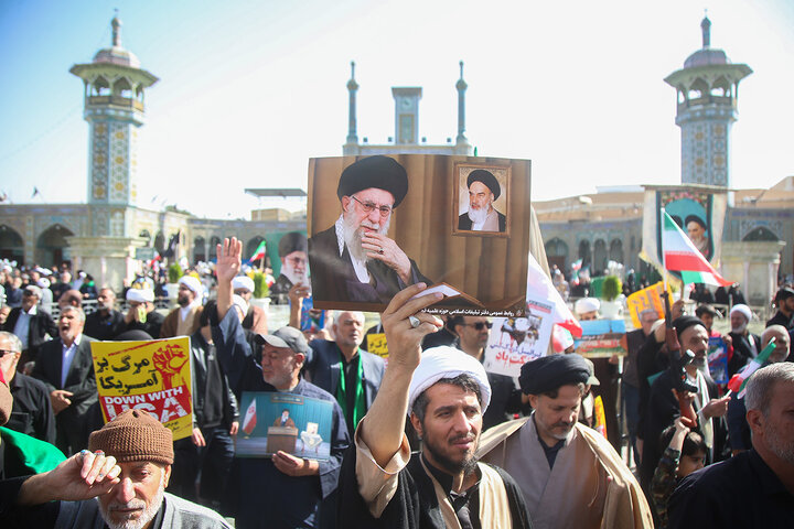 Photos: National Day Against Global Arrogance marked in Hazrat Masoumeh holy shrine