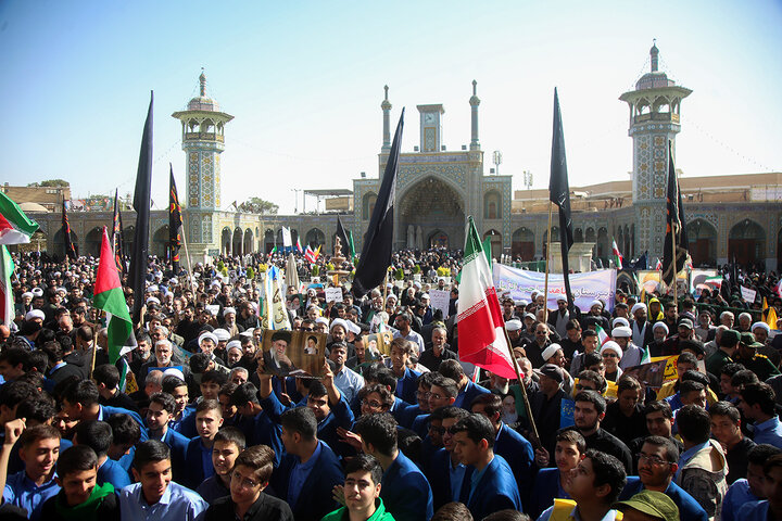 Photos: National Day Against Global Arrogance marked in Hazrat Masoumeh holy shrine