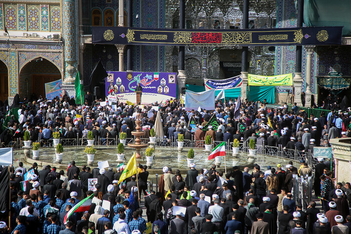 Photos: National Day Against Global Arrogance marked in Hazrat Masoumeh holy shrine