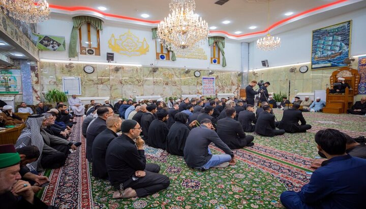 مجلس عزاء بذكرى استشهاد السيدة فاطمة الزهراء (ع) في العتبة الحسينية المقدسة