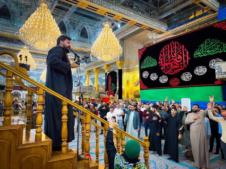 تقرير مصور/ إقامة  مجلس عزاء بذكرى شهادة السيدة الزهراء (عليها السلام) في صحن مرقد أبي الفضل العباس (ع)