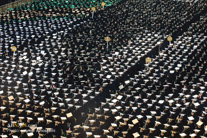 အေမာမ်ဟိုစိုင်းန် (အ.စ) နှင့် ဟဇရသ် အဘာစ် (အ.စ) ရောင်ဇာတော် နှစ်ခု အကြား နိုင်ငံတကာ  တက္ကသိုလ် ကျောင်းသူများ ၏ ဘွဲ့နှင်းသဘင် အခမ်းအနား ကျင်းပ  ။ ။ Photos