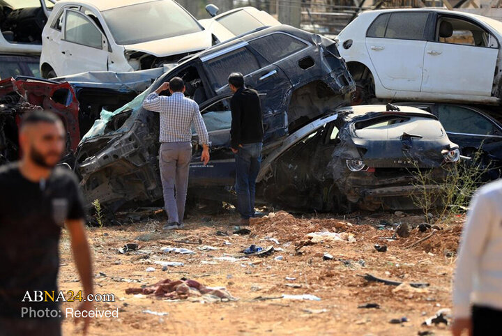 تخریب یک تعمیرگاه خودرو توسط نظامیان صهیونیست در کرانه باختری