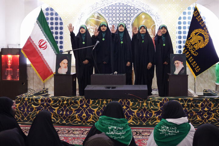 Photos: Mourning ceremony of Hazrat Zahra held by Urdu-speaking women at Razavi Holy Shrine