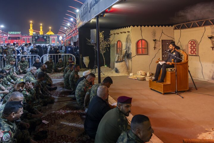 فرقة العباس تقيم مجلس عزاء بذكرى شهادة السيدة الزهراء (ع)