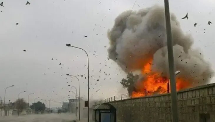 فيديو | لحظة وقوع الإنفجار في مقر الحشد الشعبي ببغداد وأستشهاد ثلاث من مجاهدي الحشد