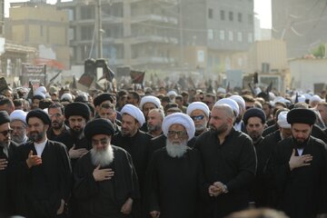 Hazrat Zahra Mourning Ceremony Held in Najaf Under Leadership of Grand Ayatollah Bashir Najafi