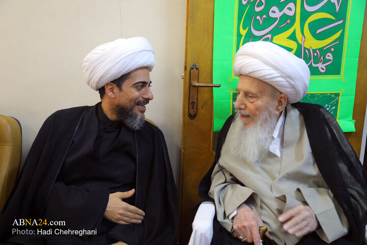 مراسم عزاداری شهادت حضرت فاطمه زهرا(س) در بیت آیت‌الله الهی