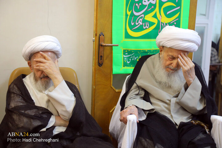 مراسم عزاداری شهادت حضرت فاطمه زهرا(س) در بیت آیت‌الله الهی